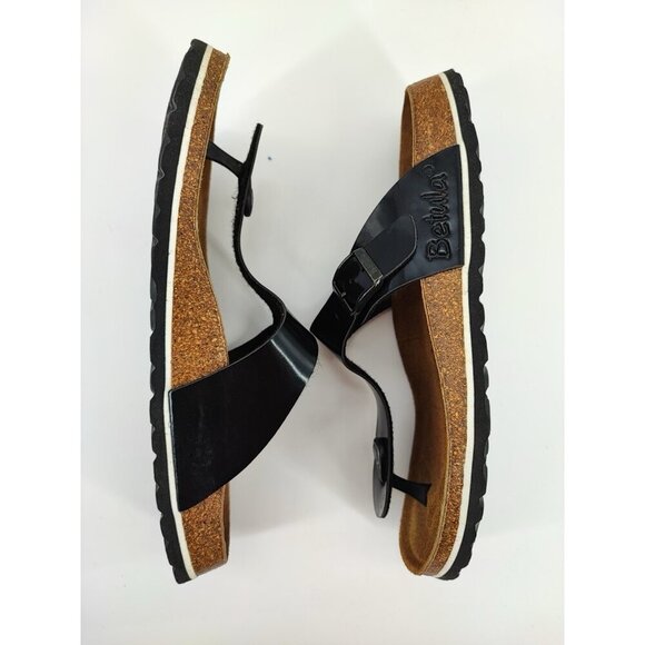 Betula By Birkenstock Women's Black Strap Thong Sandals Size 9 US - Picture 5 of 8